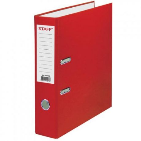 Папка-регистратор STAFF, А4, 70 мм, красный