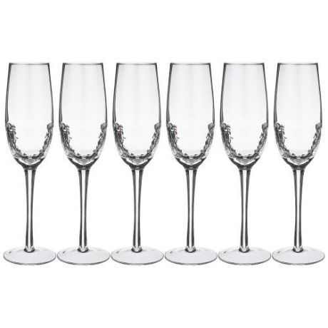 Набор бокалов для шампанского Lefard, Айсберг, 270 мл, 25 см, 6 предметов