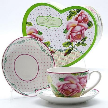 Чайный набор LORAINE, Розы, 4 предмета