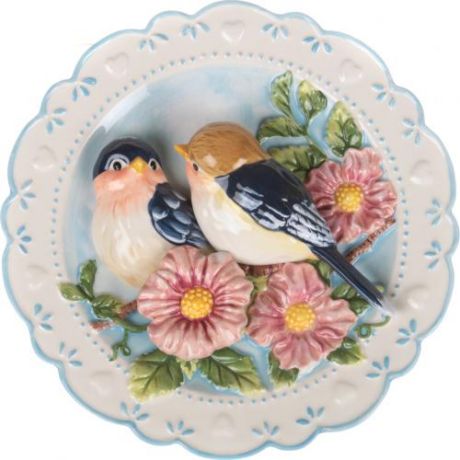 Тарелка декоративная Lefard, Птицы на яблоневой ветке, 20 см