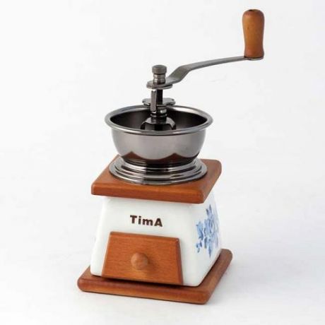 Кофемолка механическая TimA, 18*11*11 см, гжель