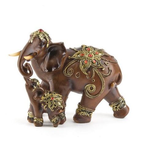 Фигурка декоративная ArtHouse, Слониха со слоненком, 16*8*13 см