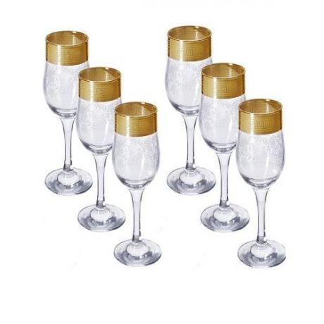 Набор бокалов для шампанского МУСАТОВ, 200 мл, 6 предметов