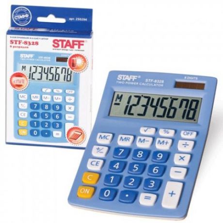 Калькулятор настольный STAFF, STF-8328, 14,5*10,3 см