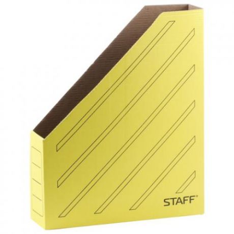 Лоток для бумаг STAFF, 7,5 см, до 700 листов, желтый