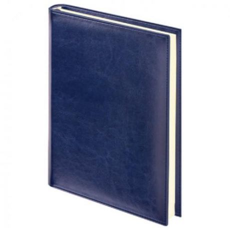 Ежедневник BRAUBERG, Imperial, А5, 160 листов, недатированный, темно-синий
