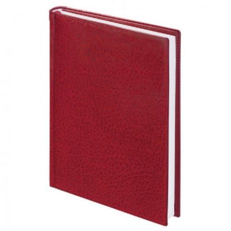 Ежедневник BRAUBERG, Profile, А5, 160 листов, недатированный, бордовый