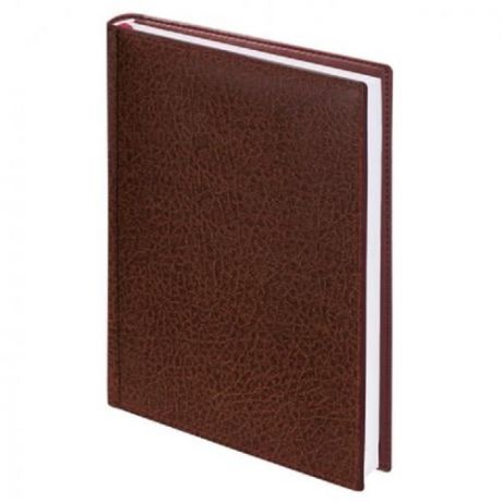 Ежедневник BRAUBERG, Profile, А5, 160 листов, недатированный, коричневый