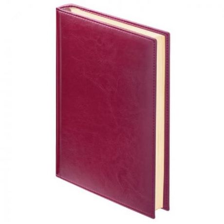 Ежедневник BRAUBERG, Imperial, А6, 160 листов, недатированный, бордовый