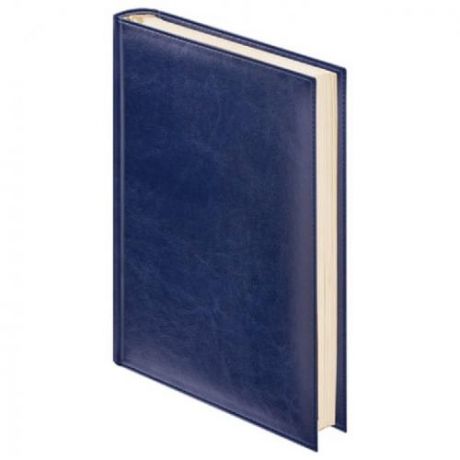 Ежедневник BRAUBERG, Imperial, А6, 160 листов, недатированный, темно-синий