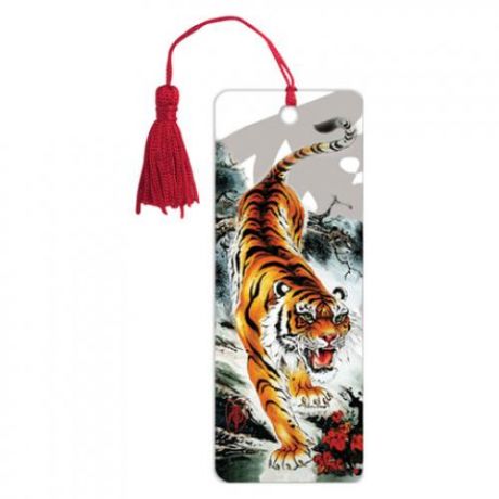 Закладка книжная BRAUBERG, 3D, Бенгальский тигр