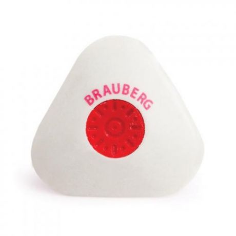 Ластик BRAUBERG, Energy, 4,5*4,5*1 см, белый