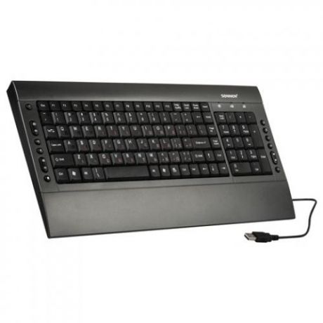 Клавиатура проводная SONNEN, KB-M530, серо-черный