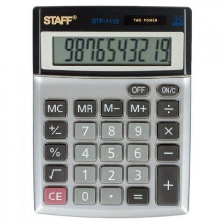 Калькулятор настольный STAFF, STF-1110, 14*10,5 см