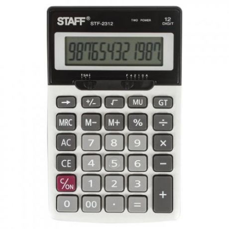 Калькулятор настольный STAFF, STF-2312, 17,5*10,7 см