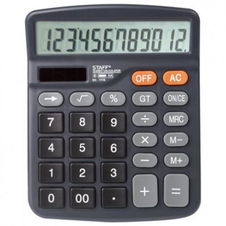 Калькулятор настольный STAFF, PLUS, DC-111S, 15*12 см