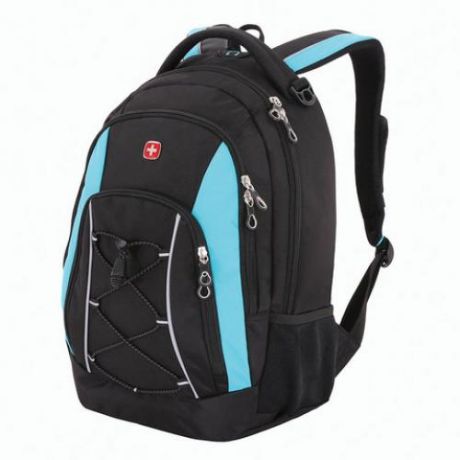 Рюкзак WENGER, 33*19*45 см, черный/синий