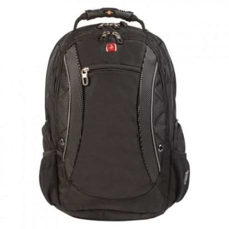 Рюкзак WENGER, 33*26*47 см, черный/серый, функция ScanSmart