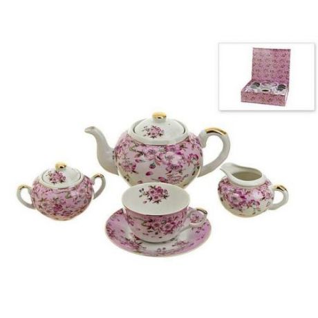 Чайный сервиз Best Home Porcelain, Яблоневый цвет, 15 предметов