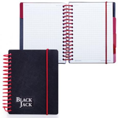 Блокнот BRAUBERG, Black Jack, А6, 150 листов