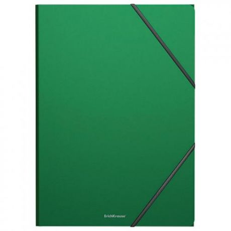 Папка ErichKrause, Classic, А4, 400 мкм, 300 листов, на резинках, зеленый