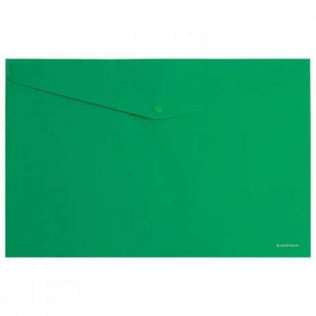 Папка ErichKrause, Classic, А4, 180 мкм, 120 листов, на кнопке, зеленый