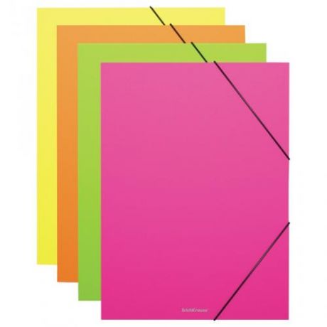 Папка ErichKrause, Glance Neon, А4, 600 мкм, 300 листов, на резинках