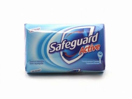 Мыло туалетное Safeguard, Антибактериальное, Active, 100 гр