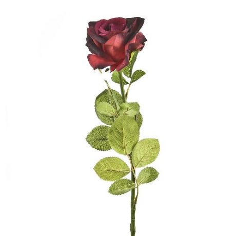 Декоративный цветок Gloria Garden, Роза бордовая, 70 см