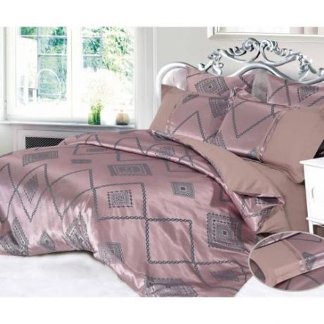 Комплект постельного белья двуспальный-евро АльВиТек, бежевый