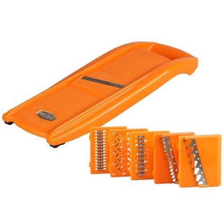 Овощерезка LIBRA-PLAST, оранжевый, 6 предметов