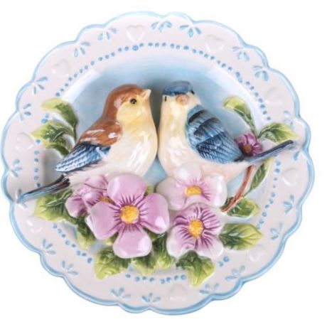 Тарелка декоративная Lefard, Птицы на шиповнике, 20*4 см
