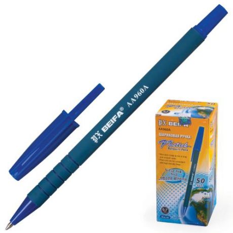Ручка шариковая BEIFA, синий, с матовым корпусом