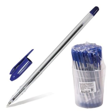 Ручка шариковая СТАММ, VeGa, синий, масляная