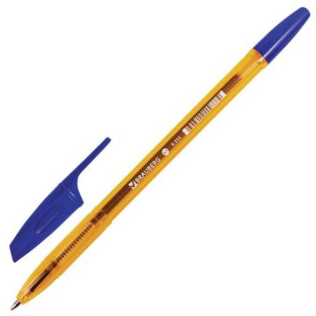 Ручка шариковая BRAUBERG, X-333, AMBER, синий