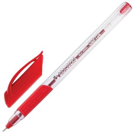 Ручка шариковая BRAUBERG, Extra Glide GT, красный, масляная