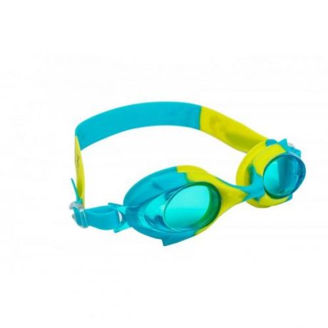 Очки для плавания детские BRADEX, голубой/желтый