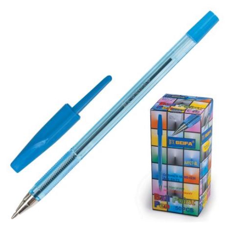 Ручка шариковая BEIFA, синий, с тонированным корпусом