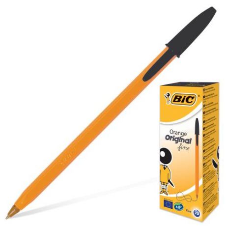 Ручка шариковая BIC, Orange, черный