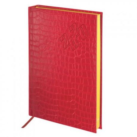 Ежедневник BRAUBERG, Comodo, А5, 168 листов, красный