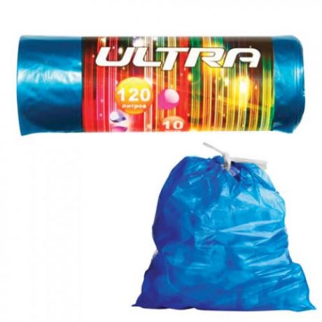 Мешки для мусора Концепция Быта, Ultra, 120 л, 10 шт, завязки