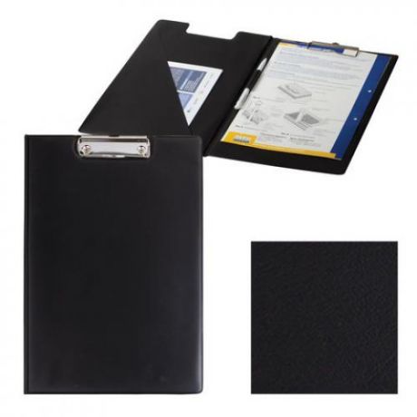 Папка-планшет ОФИСМАГ, А4, 90 листов, черный