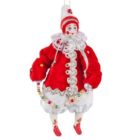Кукла подвесная Art East, Буфф, 5*10*16 см, белый/красный
