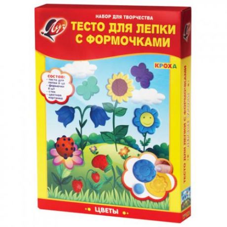 Пластилин Луч, Цветы, 6 цветов, 360 г