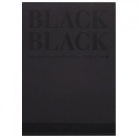 Альбом для зарисовок FABRIANO, BlackBlack, А4, 20 листов, черный