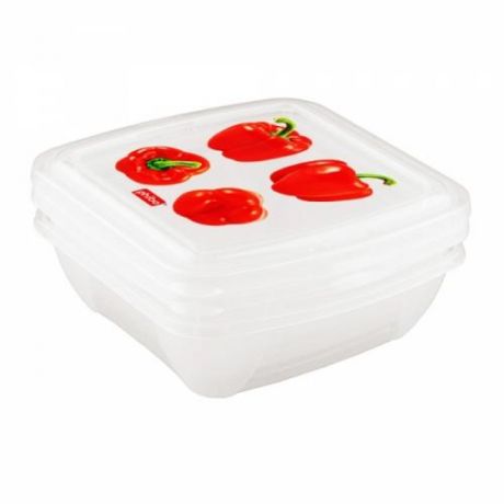 Набор контейнеров для хранения пищевых продуктов БЫТПЛАСТ, 0,5 л, 3 предмета
