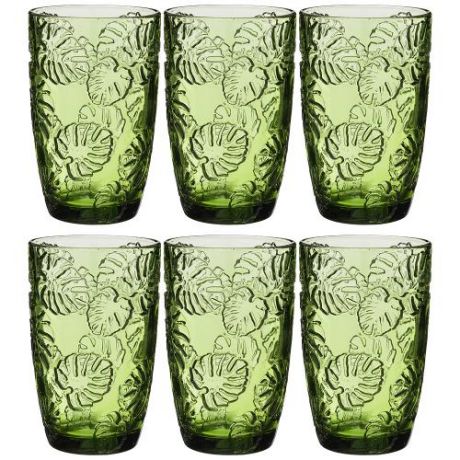 Набор стаканов Lefard, Muza Color, Джангл, 300 мл, 6 предметов, зеленый