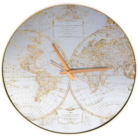 Часы настенные Lefard, Карта мира, 45*45*5,5 см