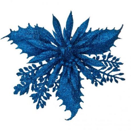 Новогоднее украшение Lefard, Мини-букет, 14 см, синий