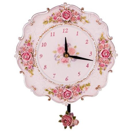 Часы настольные Lefard, 22*22 см, розовый
